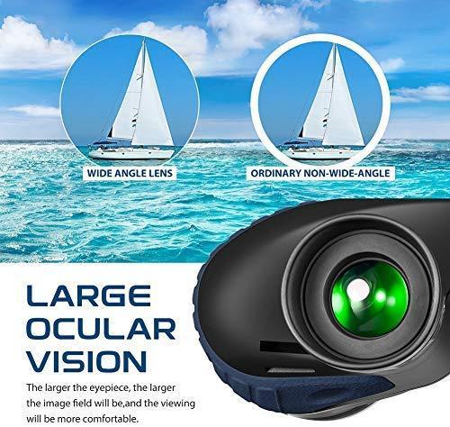 Hooway 7x50 Waterproof Fogproof Military Marine Binoculars with Internal Rangefinder & Compass