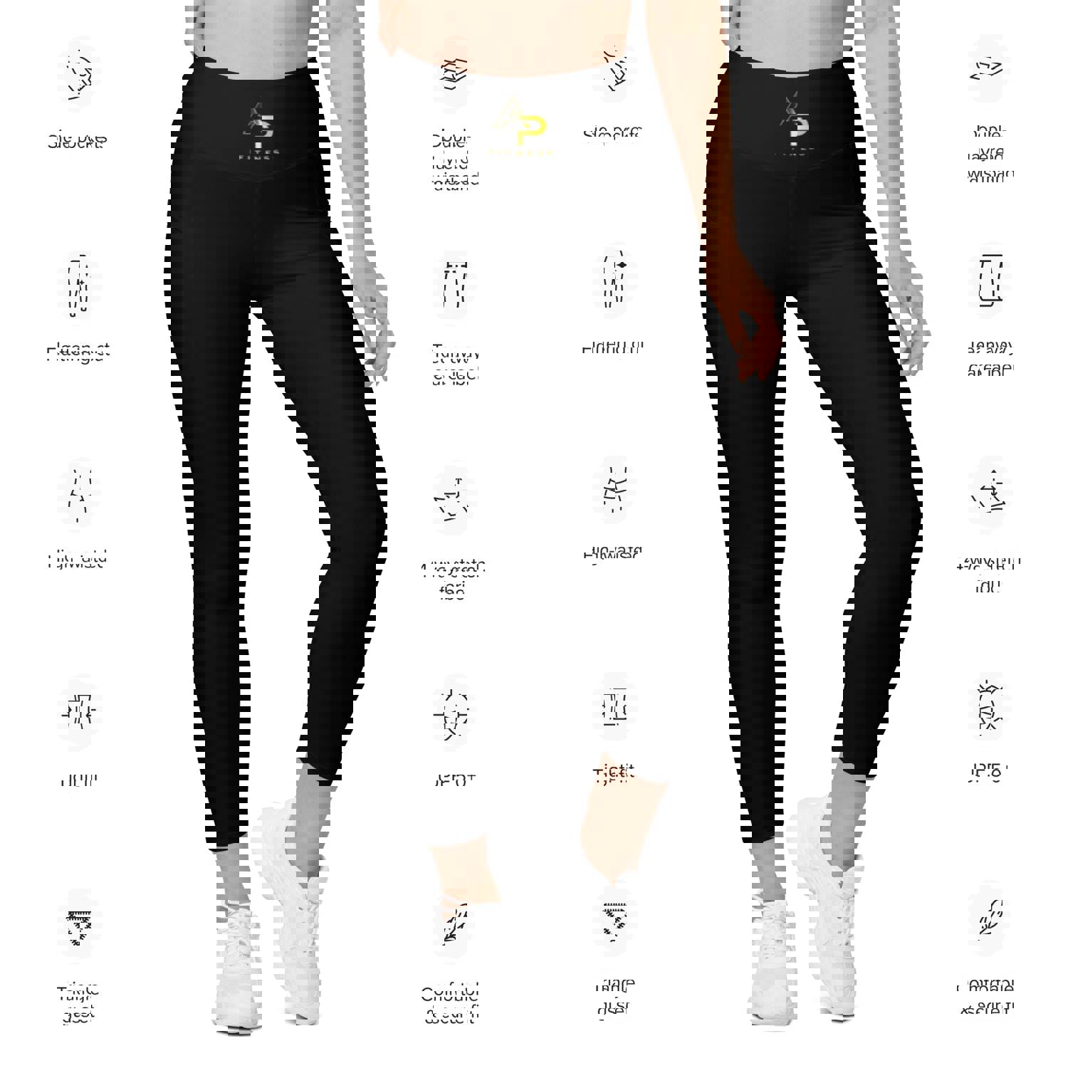 AP Fitness Leggings with Pockets - High-Waisted & Comfortable