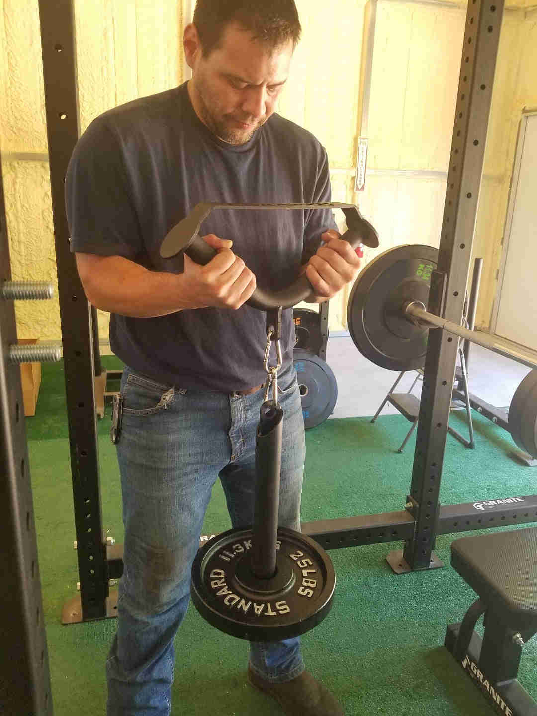 Granite Fitness TheMachine V Grip Handle & Carabiner - FREE SHIPPING