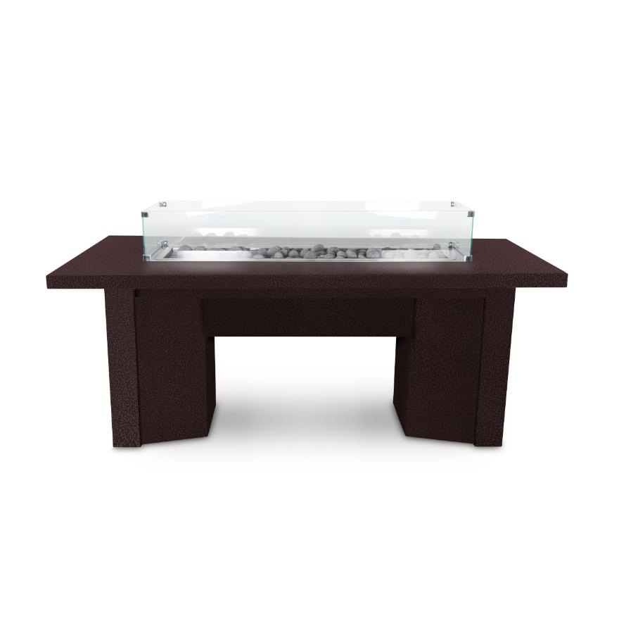 The Outdoor Plus 60 Rectangular Alameda Fire Table - Durable Powder Coated Metal