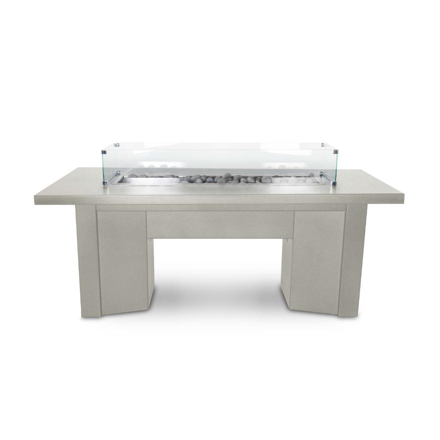 The Outdoor Plus 60 Rectangular Alameda Fire Table - Durable Powder Coated Metal