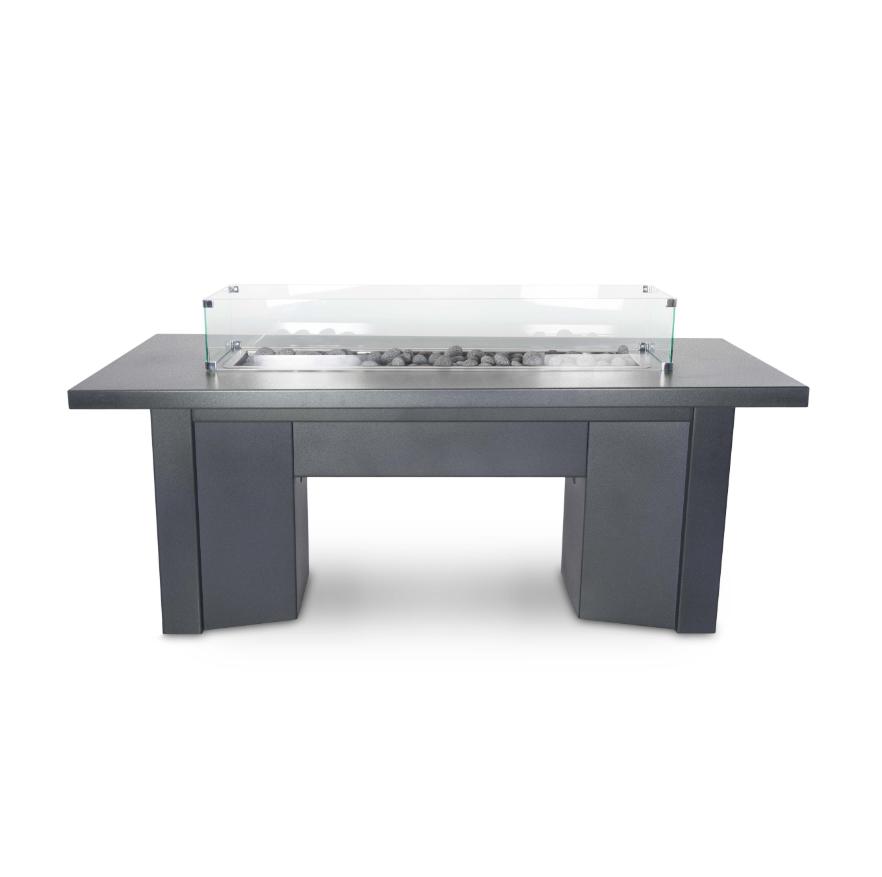 The Outdoor Plus 60 Rectangular Alameda Fire Table - Durable Powder Coated Metal