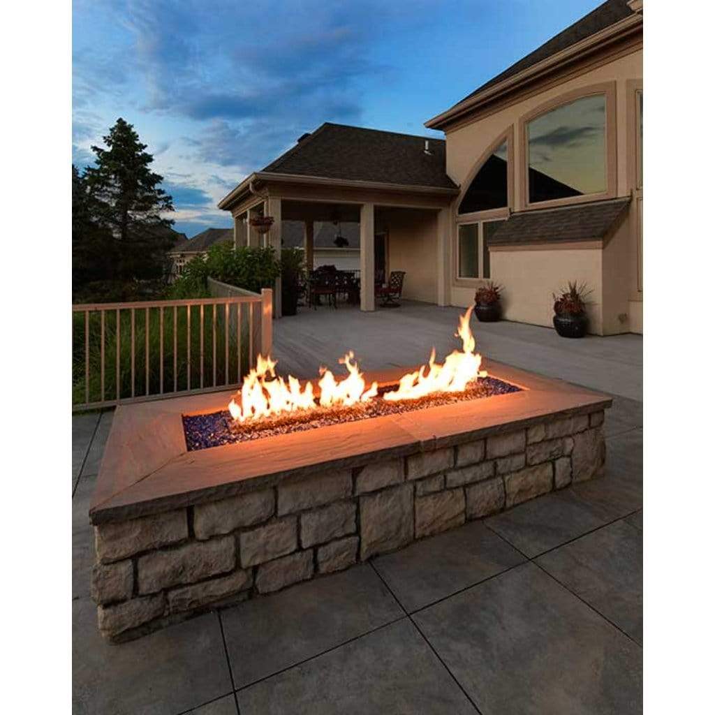 HPC 36 x 14 Rectangle Enclosure H-Burner Match-Lit Ignition Fire Pit