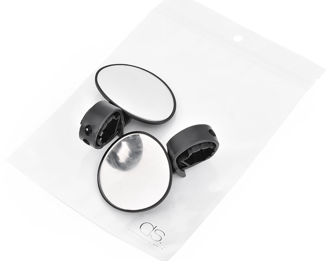 1 Pair Adjustable Bike Mirror for Safer Cycling - Black