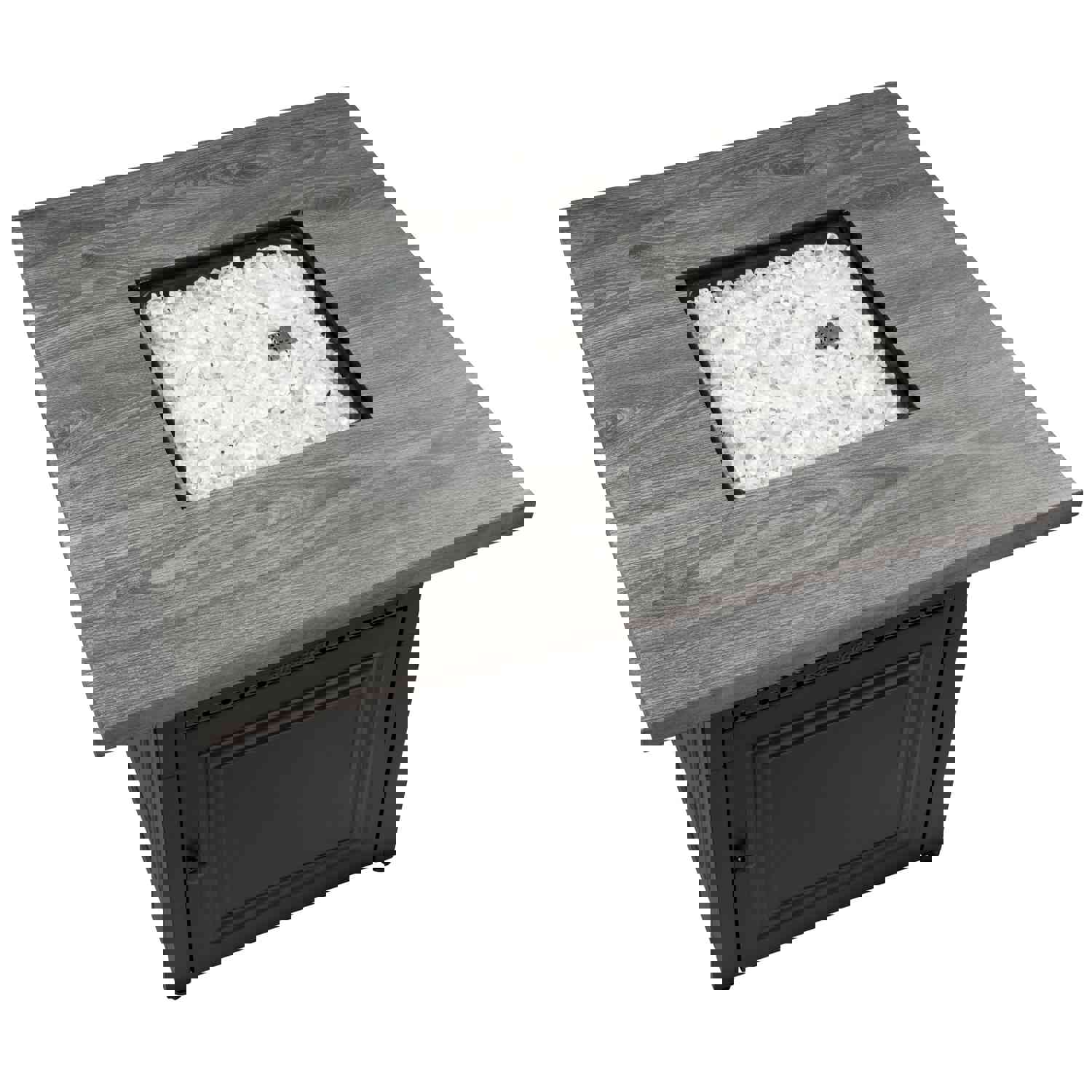 Endless Summer The Dakota Dual Heat LP Gas Outdoor Fire Pit/Patio Heater with Wood Look Resin Mantel