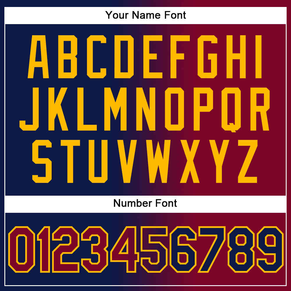 Custom Stitched Navy Maroon-Gold Gradient Sports Hoodie