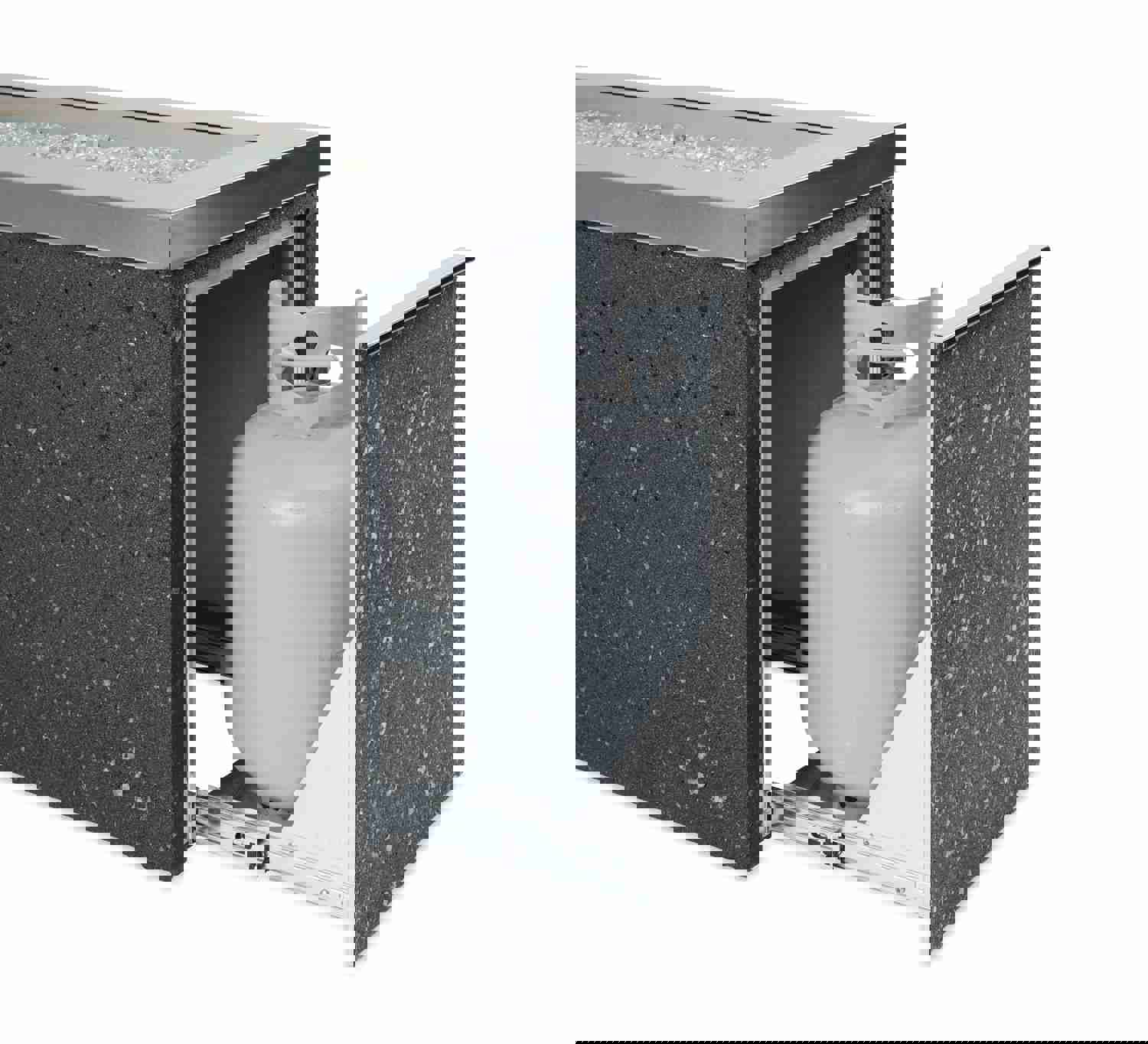 Outdoor Greatroom KL-1242-SS Stainless Steel Key Largo Linear Gas Fire Pit Table