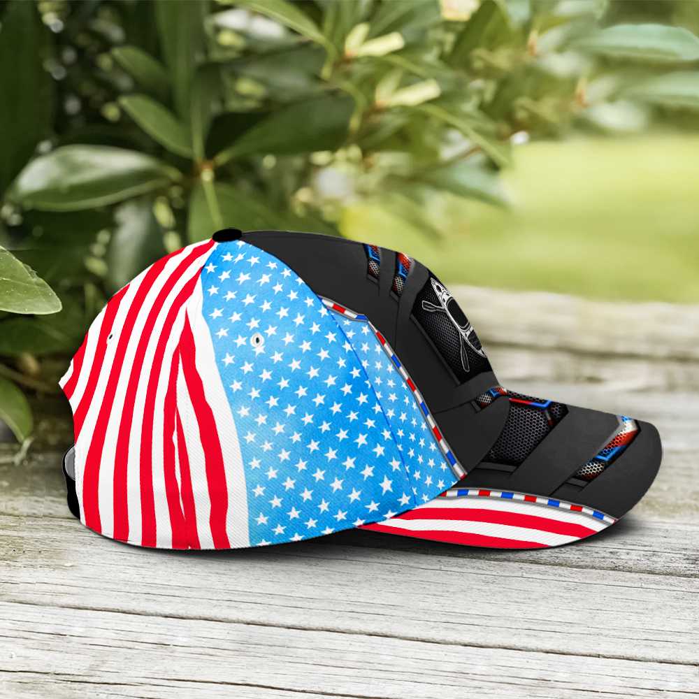 US Flag Kayaking Baseball Cap - Durable & Adjustable for Men and Women