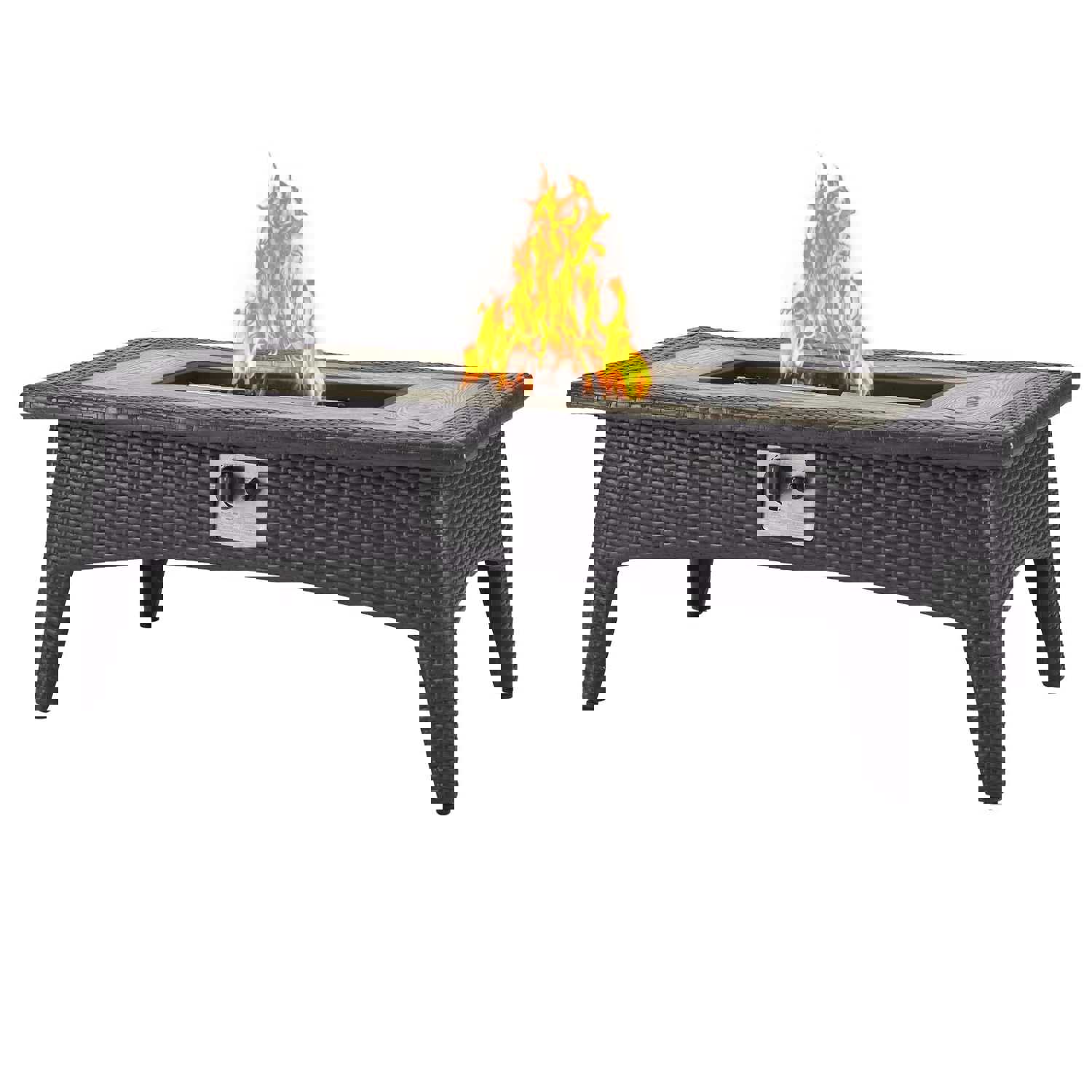 Modway Furniture Modern Splendor 43.5 Rectangle Outdoor Patio Fire Pit Table - EEI-2991