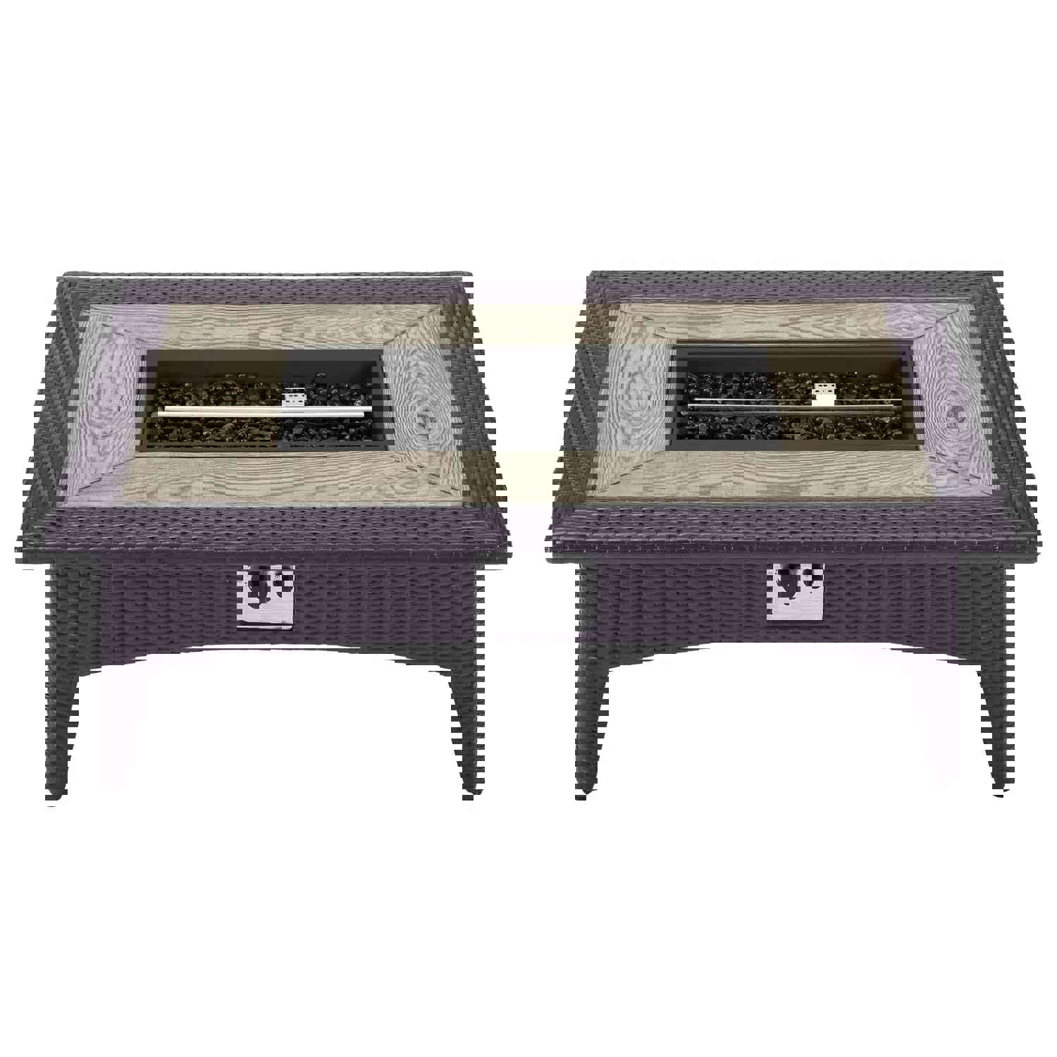 Modway Furniture Modern Splendor 43.5 Rectangle Outdoor Patio Fire Pit Table - EEI-2991