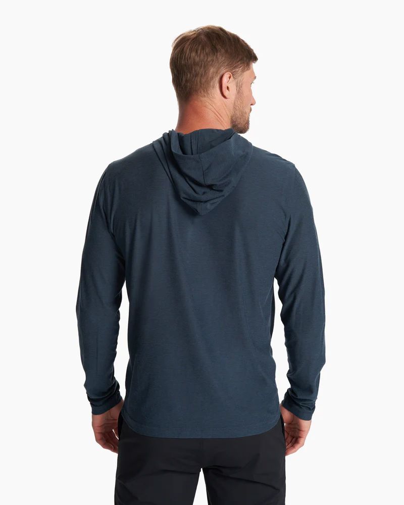 Vuori Strato Tech Hoodie Heather Navy