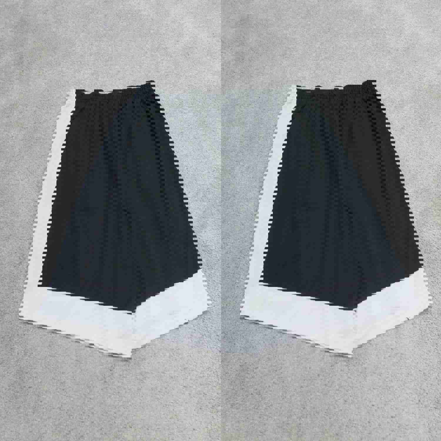 Nike Men's 2XL Black White Athletic Shorts with Elastic Waist for Running and Sports