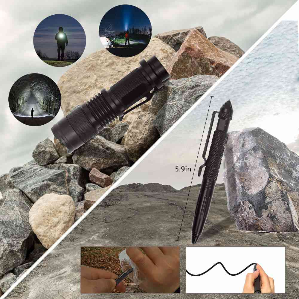 Upgraded 2-in-1 Survival First Aid Kit with Molle EMT Pouch for Outdoor Emergencies