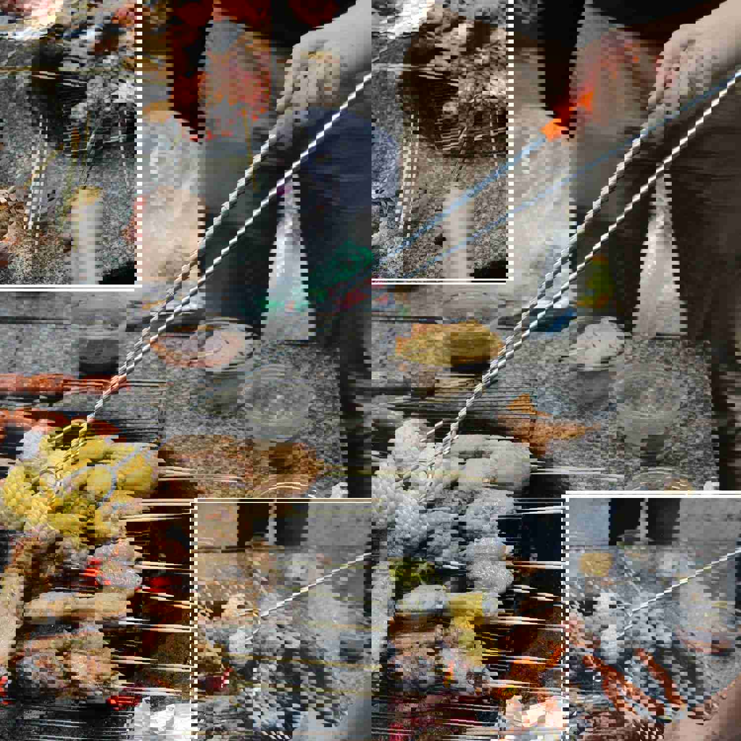 GikPal 6-Pack Extendable Stainless Steel Marshmallow Roasting Sticks for BBQ and Camping