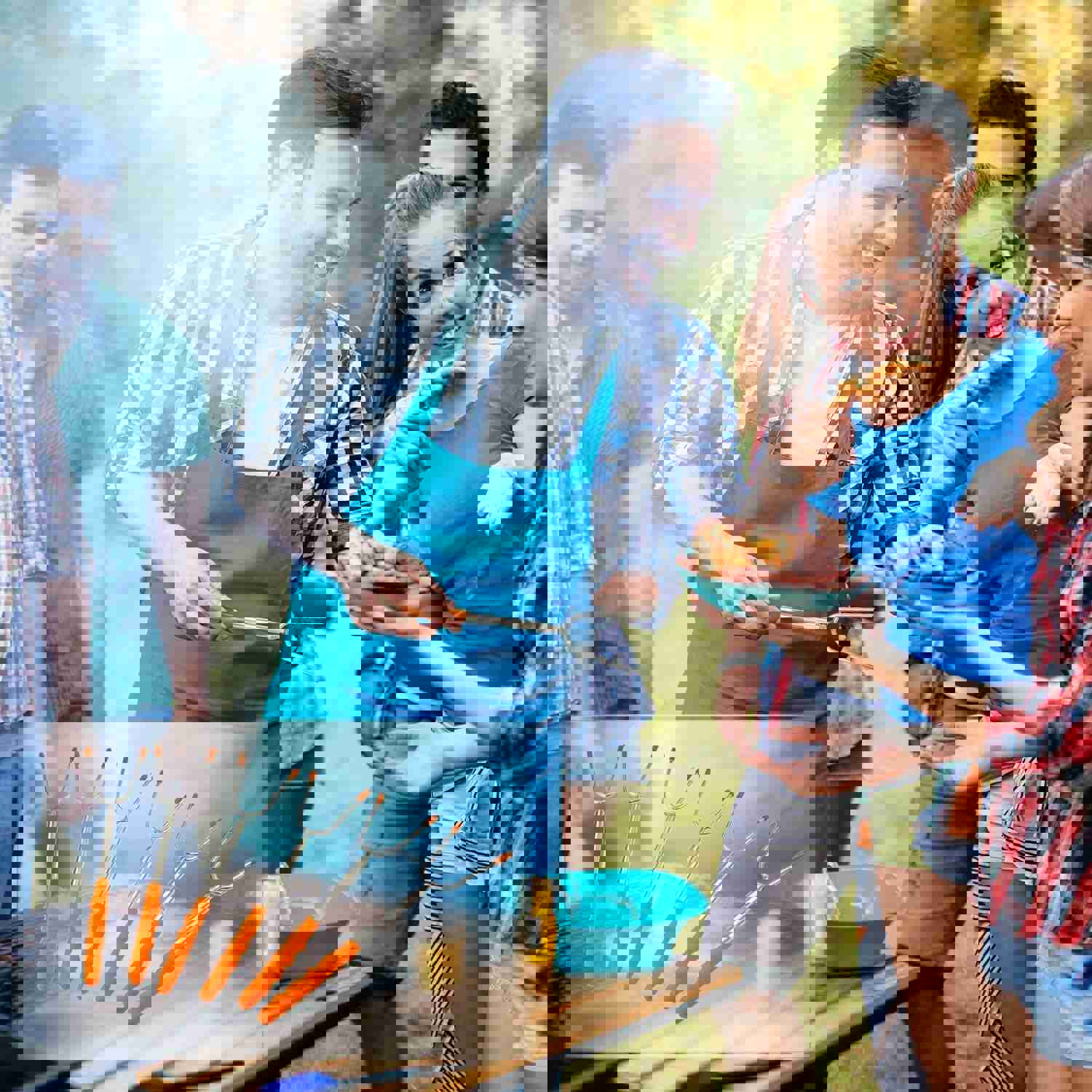 GikPal 6-Pack Extendable Stainless Steel Marshmallow Roasting Sticks for BBQ and Camping