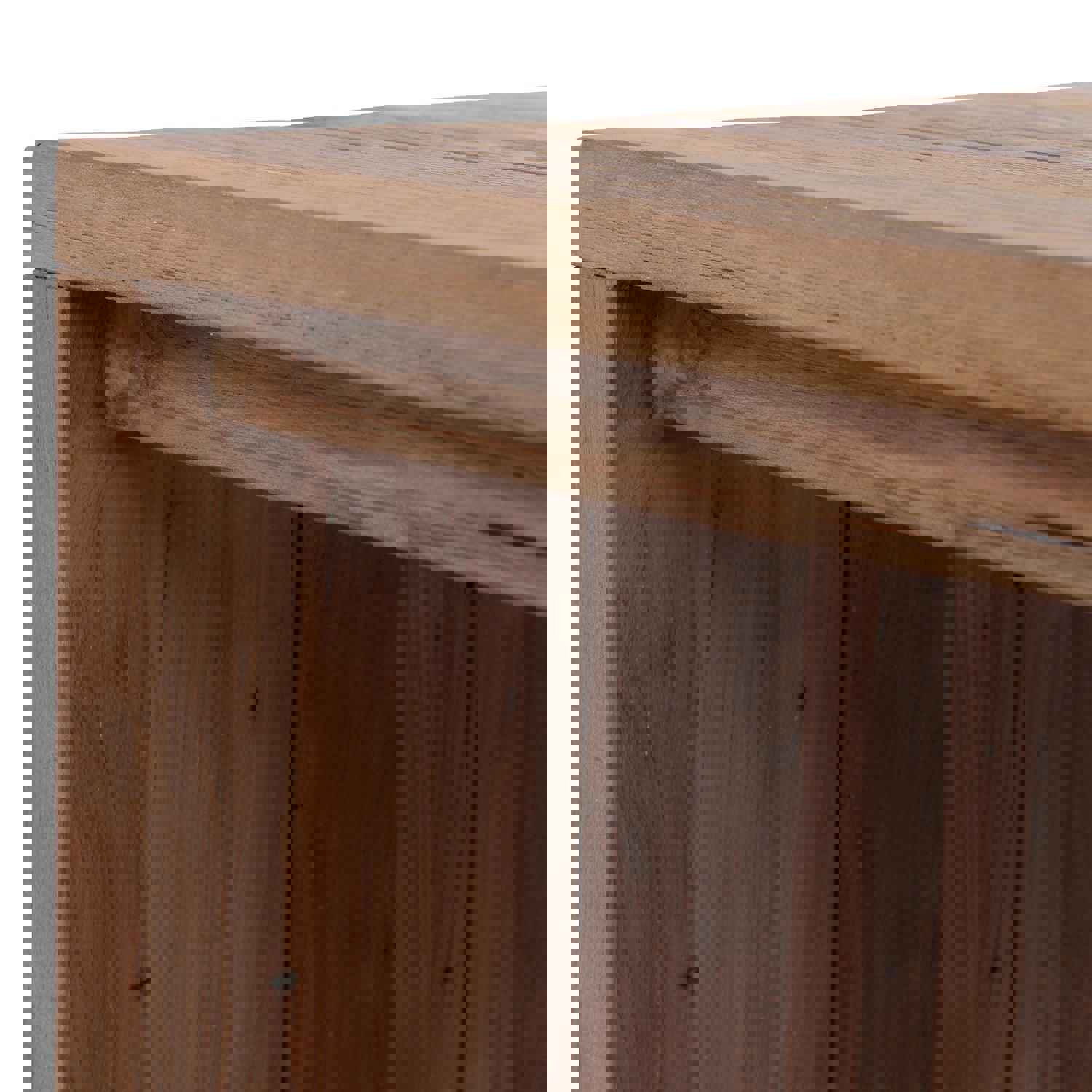 Gilroy Outdoor Coffee Table - Waterfall Style with Reclaimed Teak