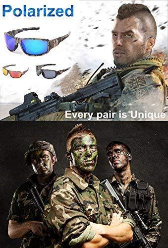 MOTELAN Polarized Outdoor Sports Sunglasses - TR90 Camo Frame for Men & Women