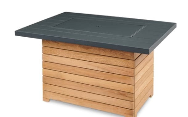 The Outdoor Greatroom | Darien Rectangular Gas Fire Pit Table
