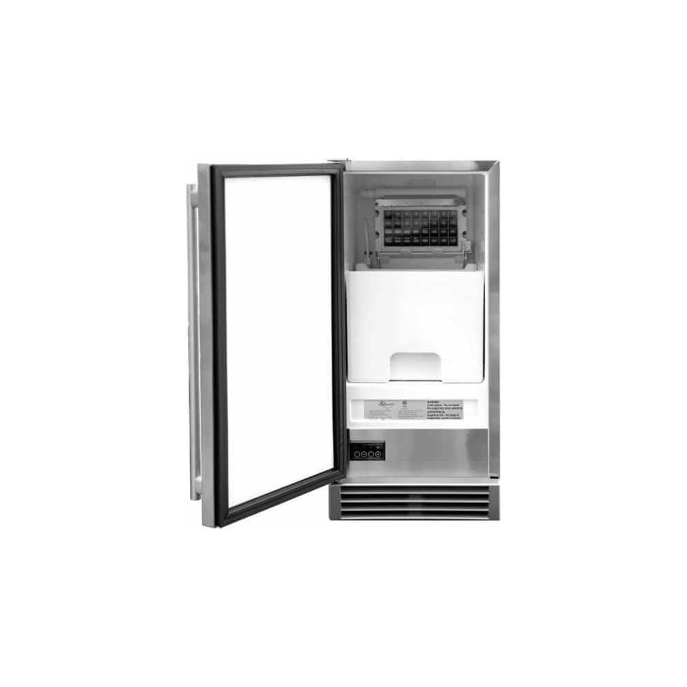 Summerset 15 UL Outdoor Rated Ice Maker with Stainless Door - 50 lb. Capacity
