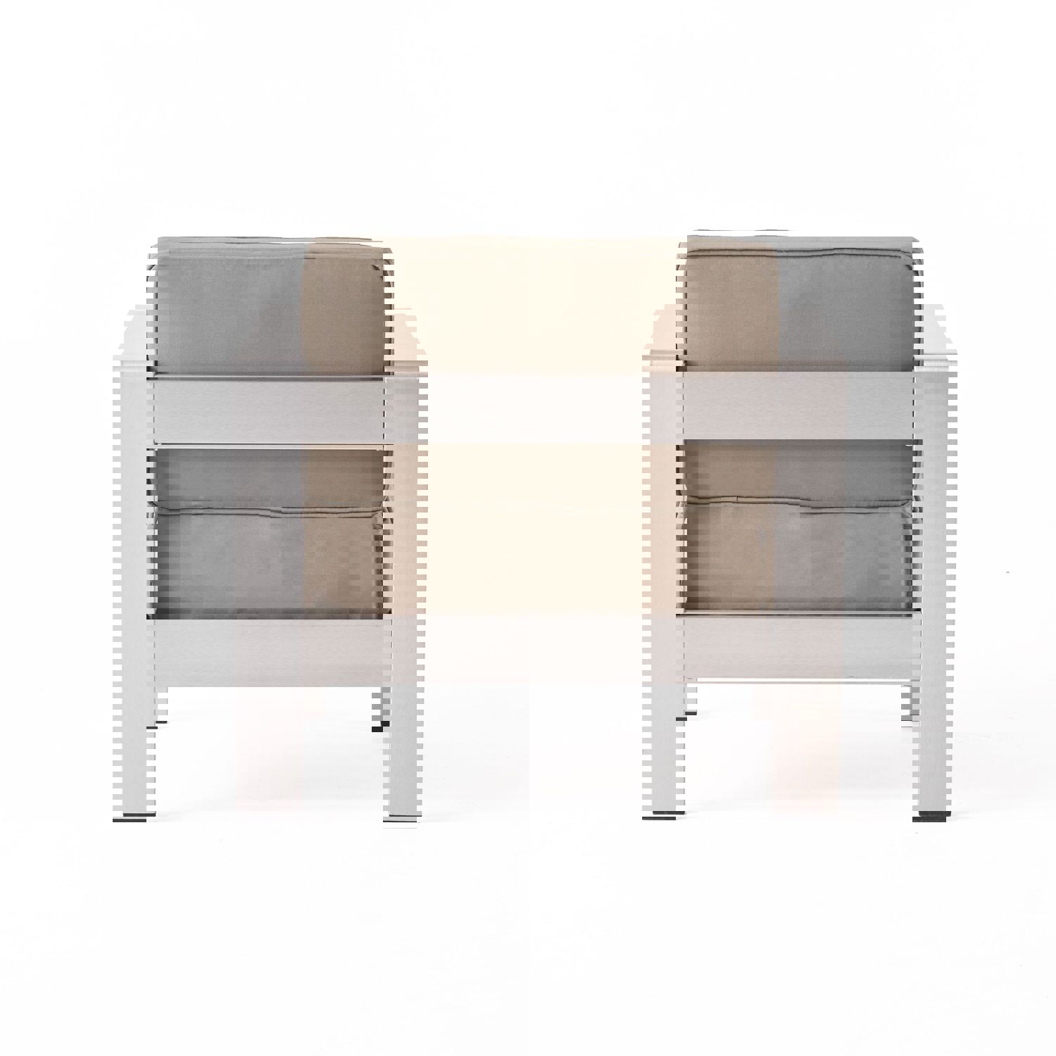 Outdoor Estate Collection with Fire Pit and Faux Wood Top Dining Table - NH520703