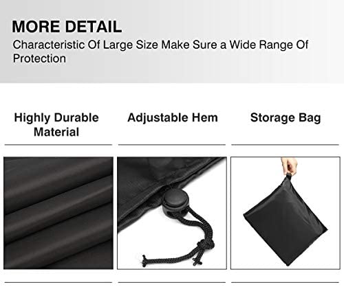 FLYMEI Extra Large Outdoor Patio Furniture Covers, 315x180x74cm, Waterproof 420D Oxford Polyester
