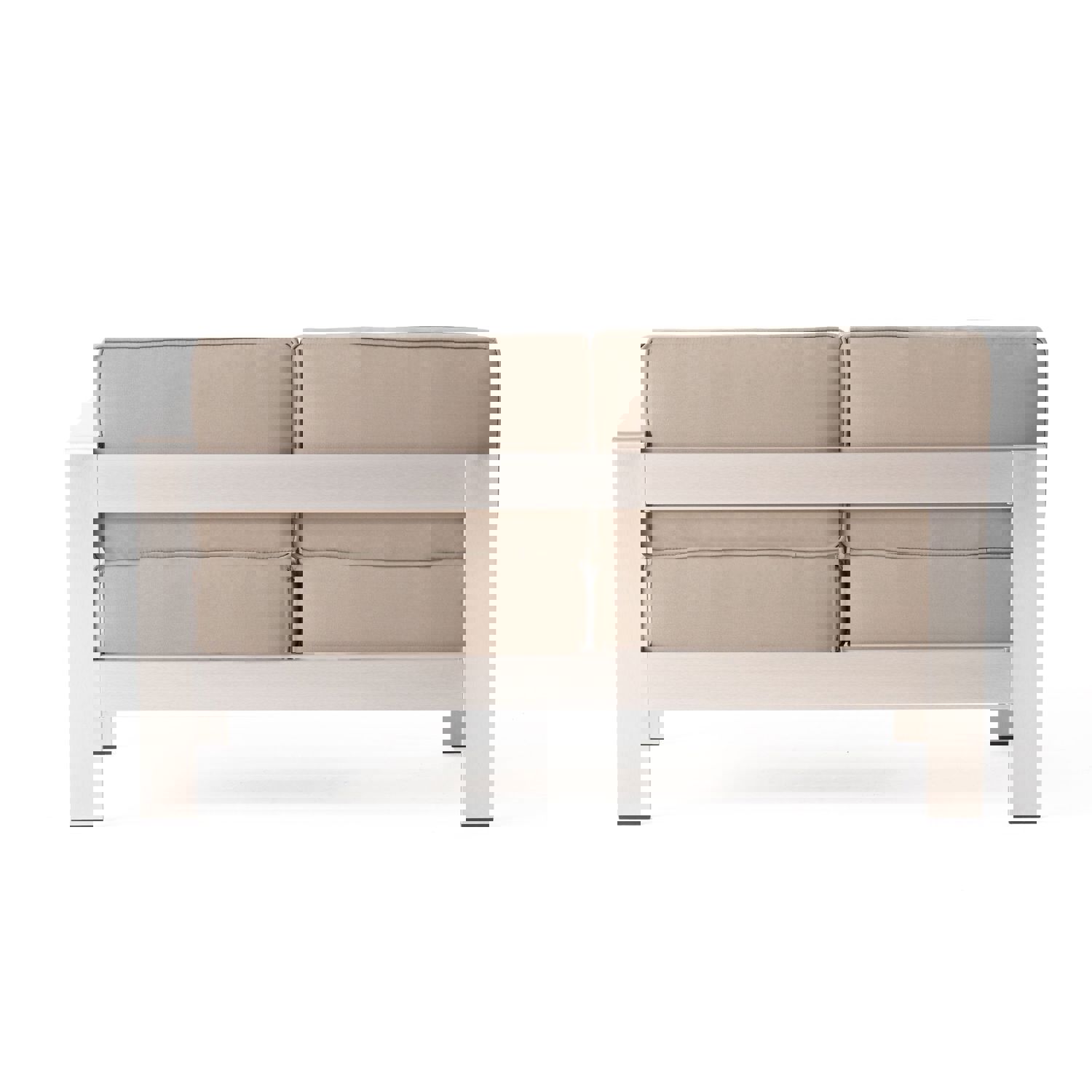 Outdoor Estate Collection with Fire Pit and Faux Wood Top Dining Table - NH520703