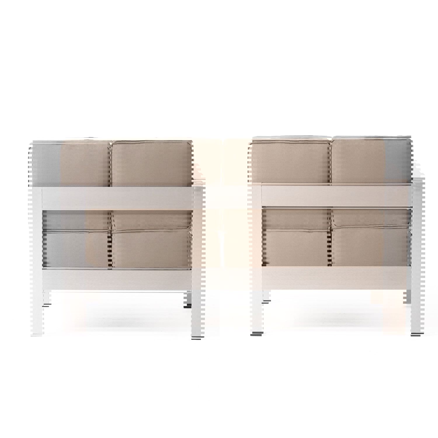 Outdoor Estate Collection with Fire Pit and Faux Wood Top Dining Table - NH520703