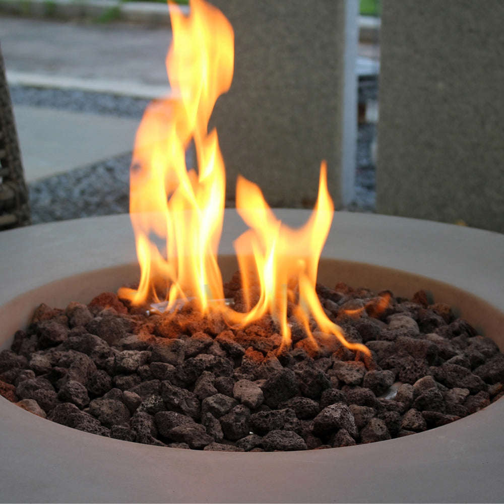 Roca Outdoor Fire Pit Table - Choose Your Fuel Type for Year-Round Warmth