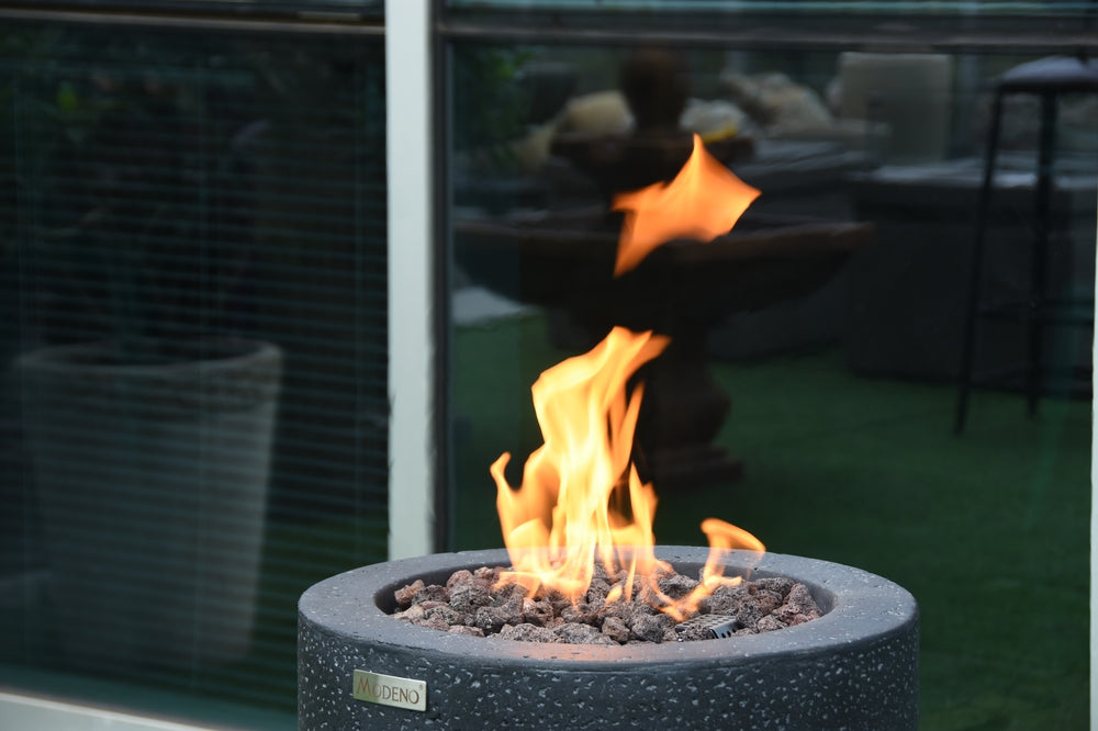 Lava Tube Outdoor Fire Pit Table - Liquid Propane