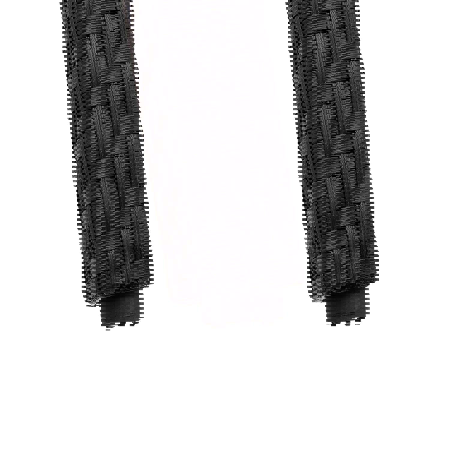 TOPMAX 7-piece Outdoor Wicker Dining Set with Beige Cushion (Black)