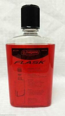 Nalgene Flask 12oz Ruby Red Drink Bottle - Slender, Lightweight & Leakproof