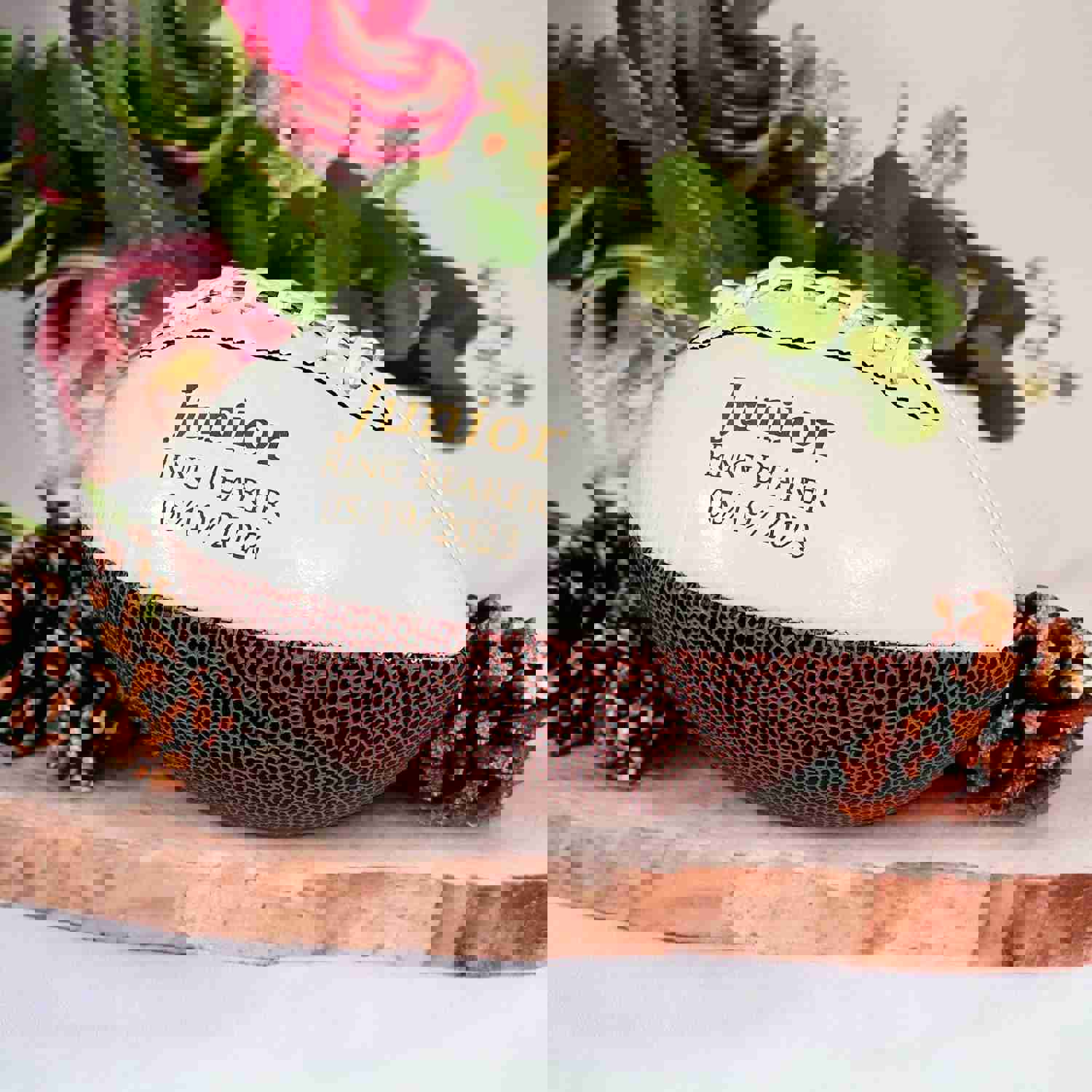 Personalized Mini Football - Custom Engraved Gift for Weddings & Birthdays