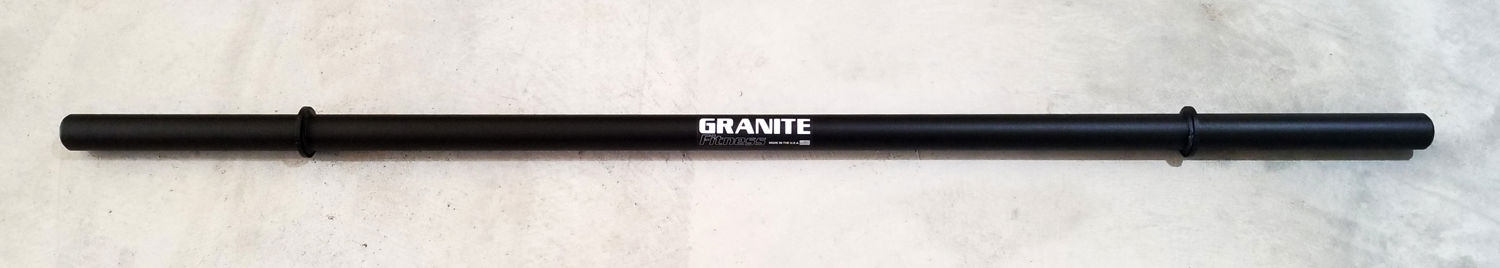 Granite Fitness 6ft Long Axle Barbell for Powerlifting Grip Training