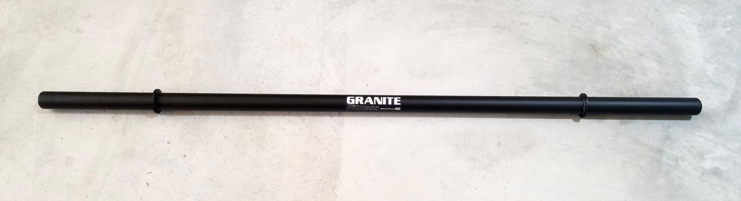 Granite Fitness 6ft Long Axle Barbell for Powerlifting Grip Training
