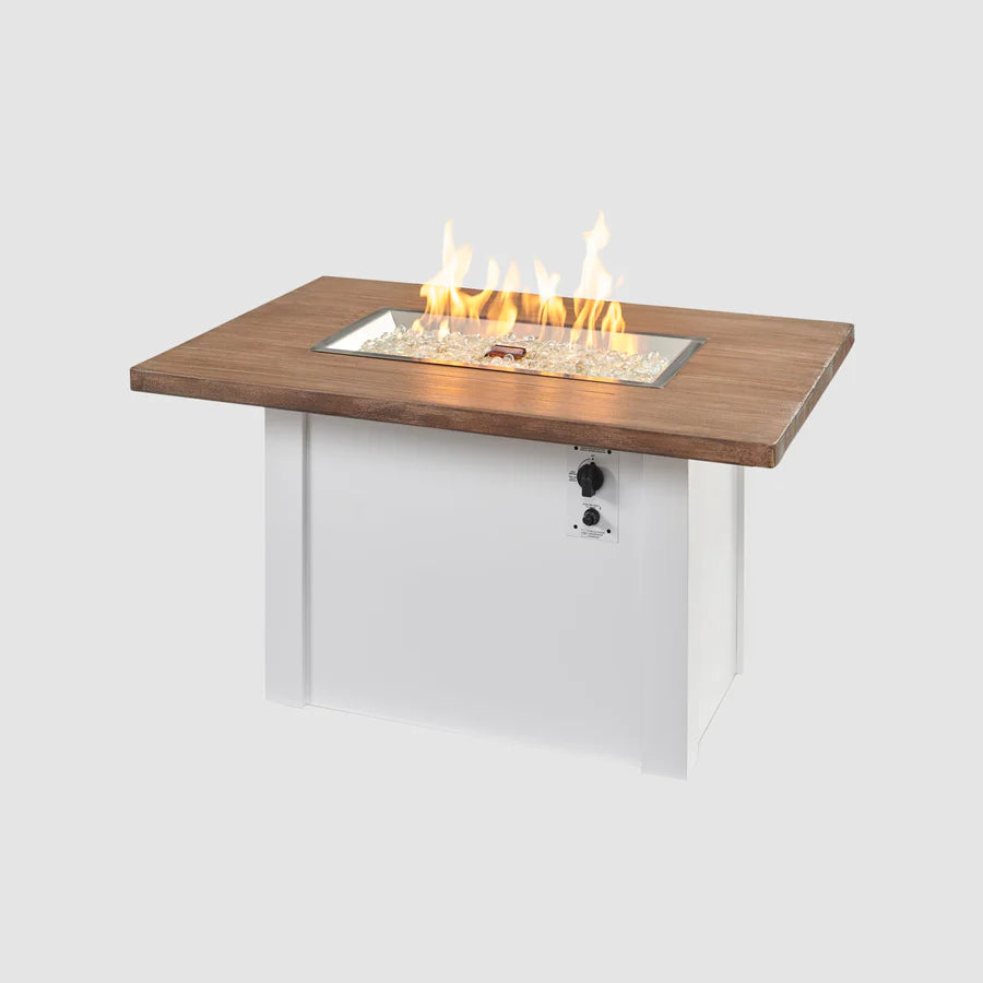 Outdoor Greatroom Co Havenwood 44-Inch Rectangular Gas Fire Pit Table