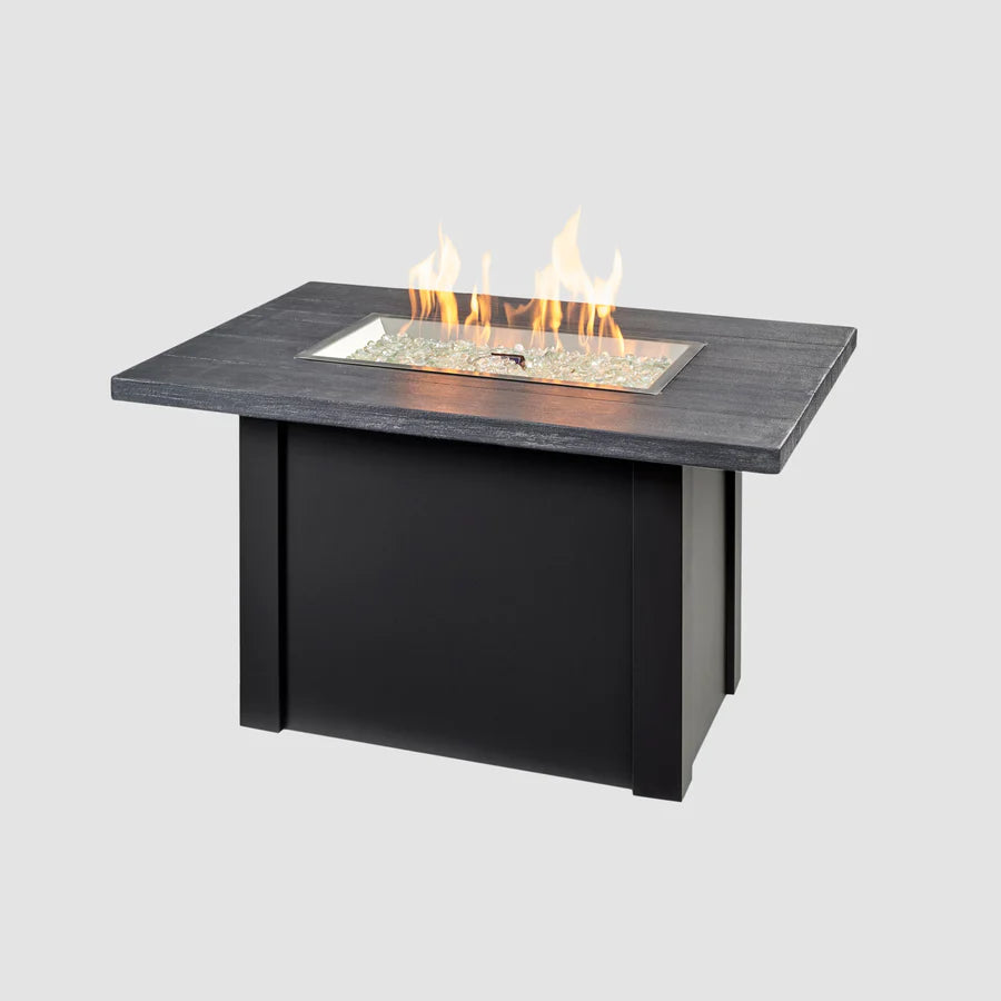 Outdoor Greatroom Co Havenwood 44-Inch Rectangular Gas Fire Pit Table