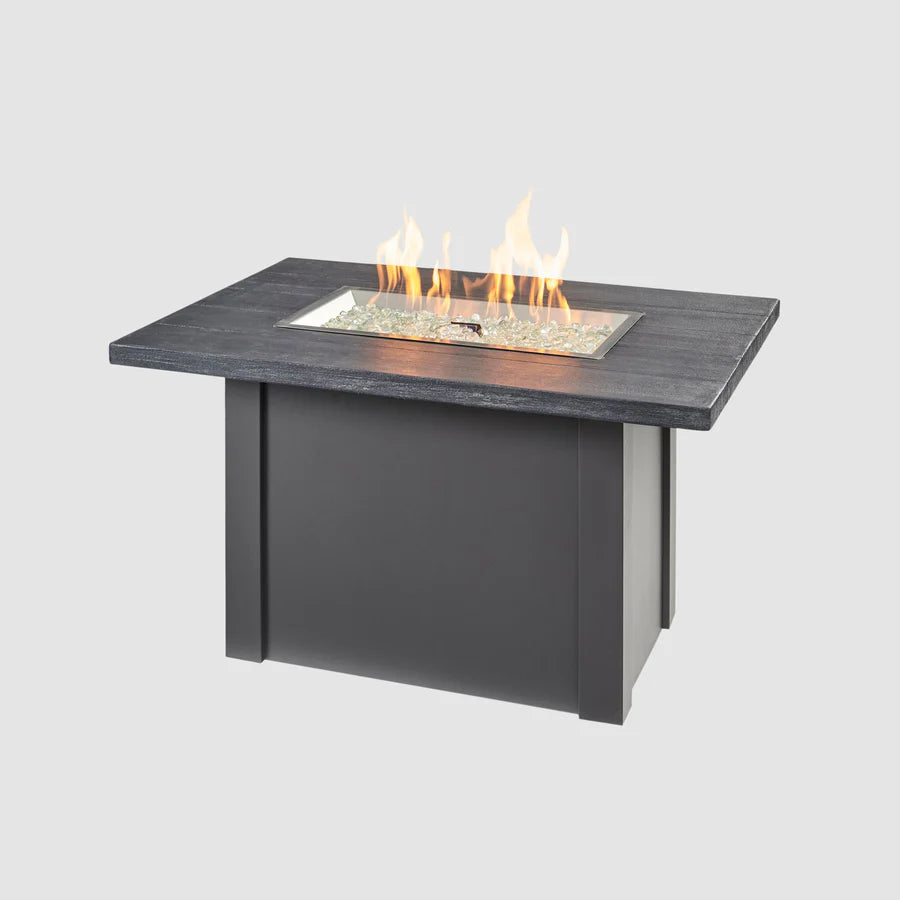 Outdoor Greatroom Co Havenwood 44-Inch Rectangular Gas Fire Pit Table