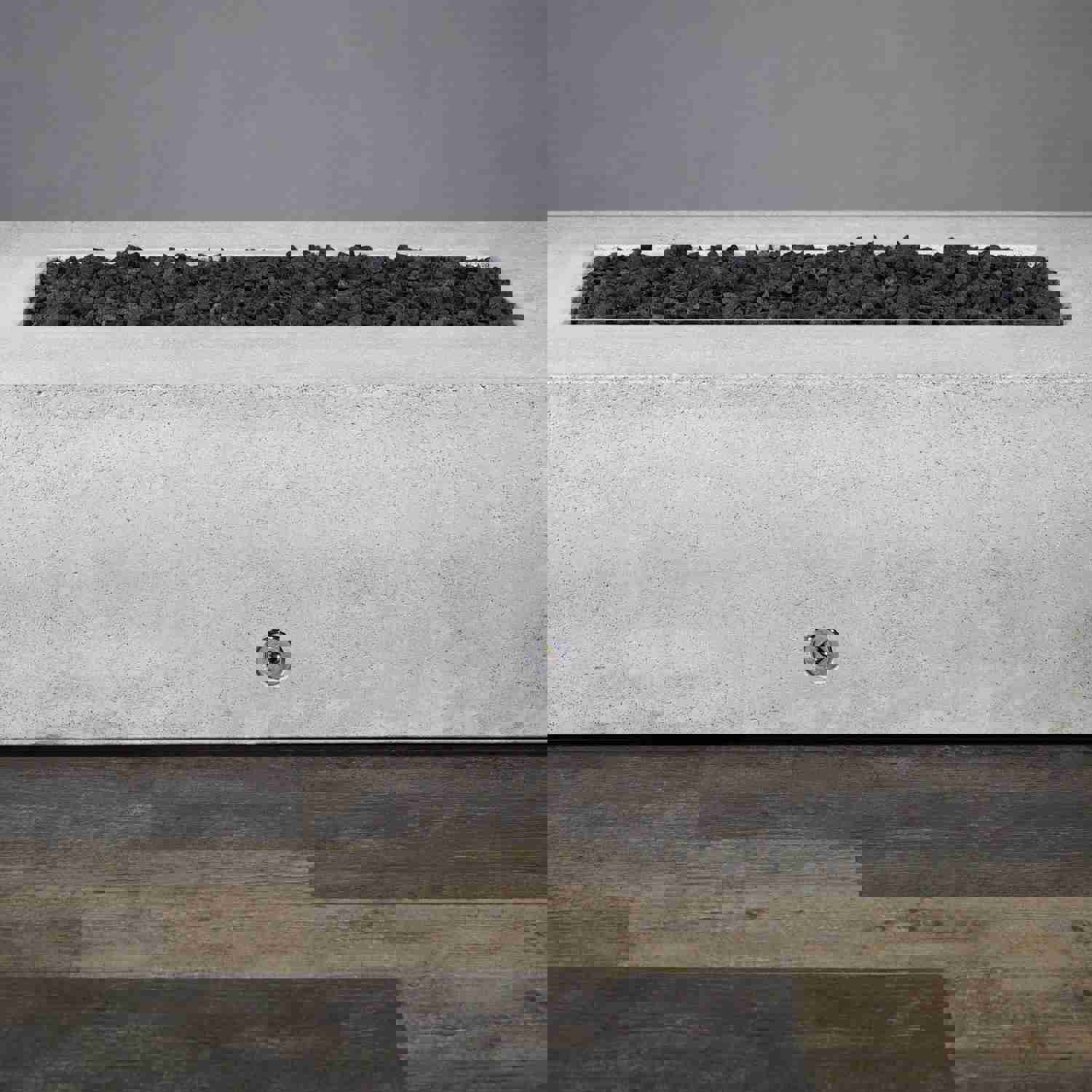 Starfire Designs Concrete Rustic 72 x 38 Rectangle Gravity Gas Fire Pit