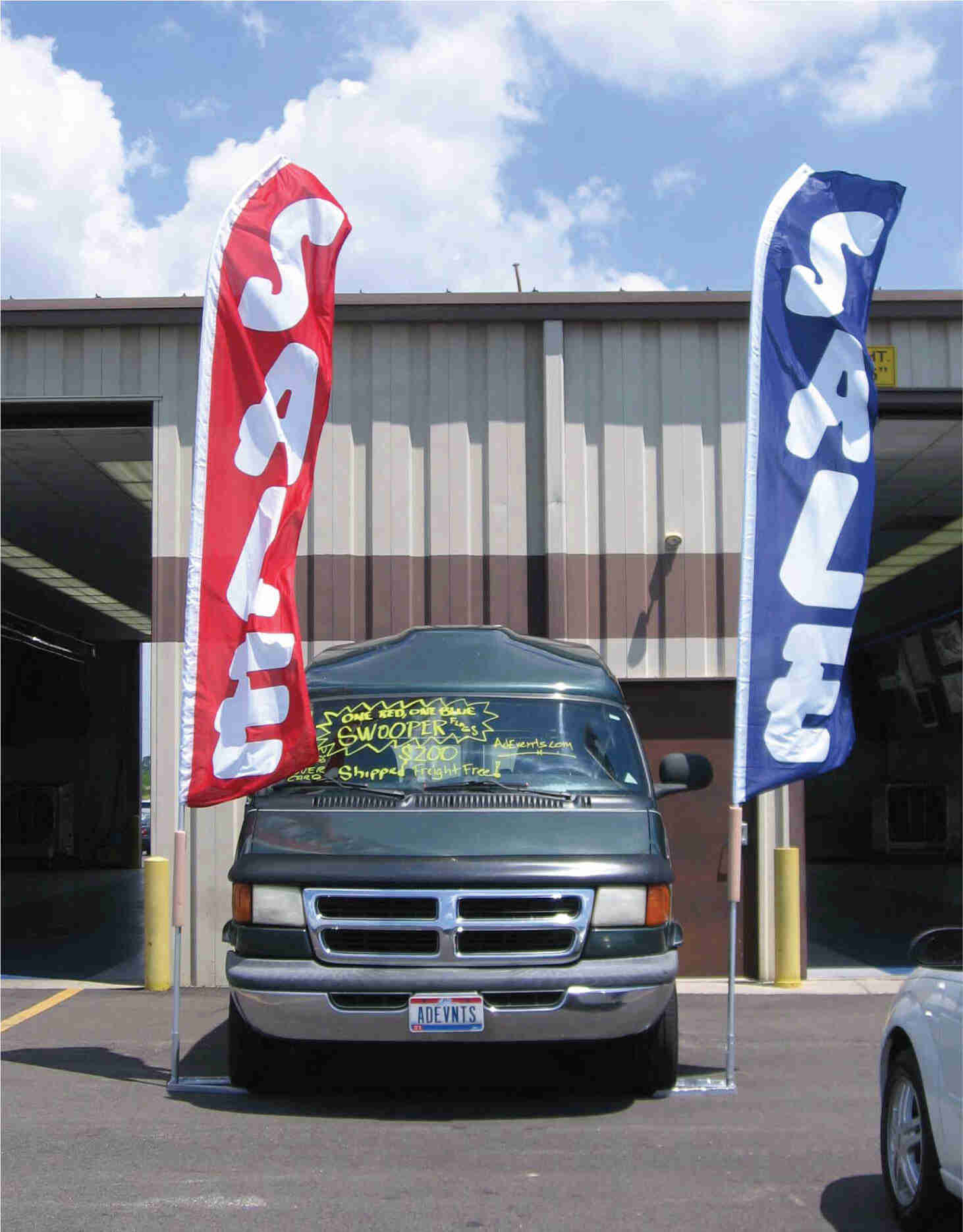 Swooper Flag Kit - 15ft Tall with Multiple Base Options