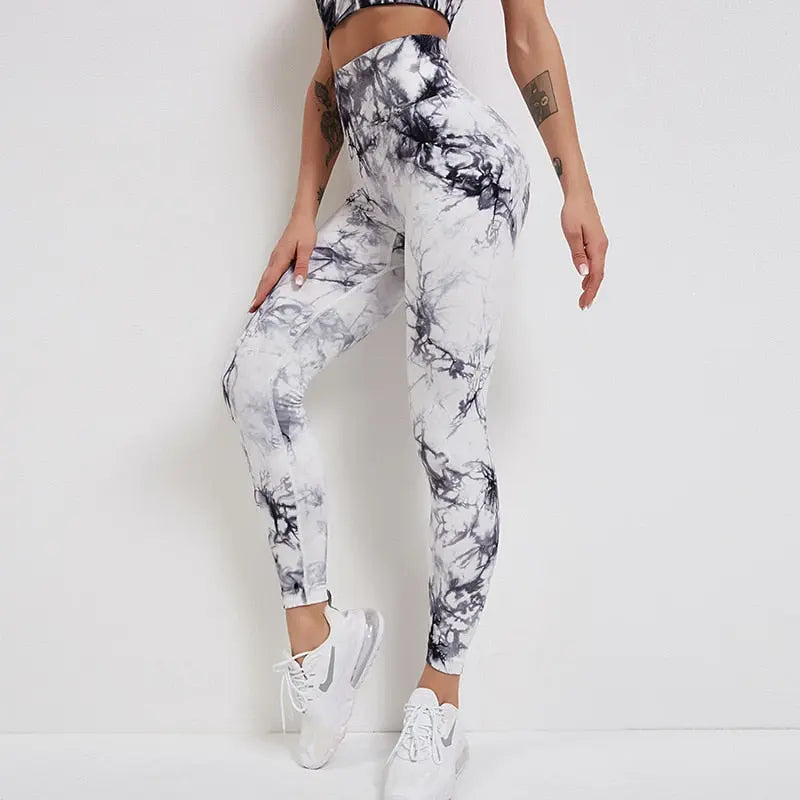 Tie Dye Fitness Leggings - Comfortable & Stylish Workout Wear