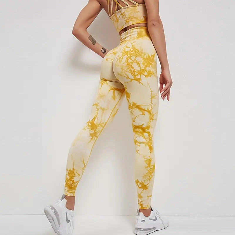 Tie Dye Fitness Leggings - Comfortable & Stylish Workout Wear