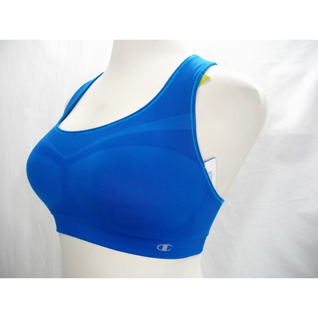 Champion 2900 Freedom Seamless Wire Free Sports Bra - Medium Bozzetto Blue NWT