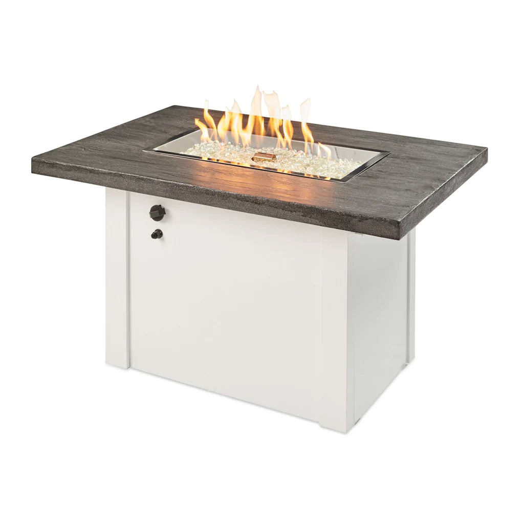 Outdoor GreatRoom Company Havenwood 44-Inch Rectangular Propane Gas Fire Pit Table