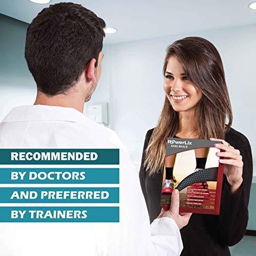 POWERLIX Knee Compression Sleeve - Optimal Knee Support for Sports & Fitness