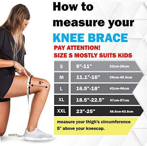 POWERLIX Knee Compression Sleeve - Optimal Knee Support for Sports & Fitness