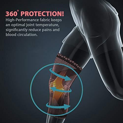 POWERLIX Knee Compression Sleeve - Optimal Knee Support for Sports & Fitness