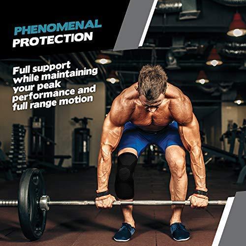 POWERLIX Knee Compression Sleeve - Optimal Knee Support for Sports & Fitness