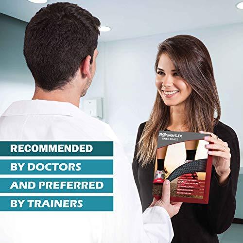 POWERLIX Knee Compression Sleeve - Optimal Knee Support for Sports & Fitness