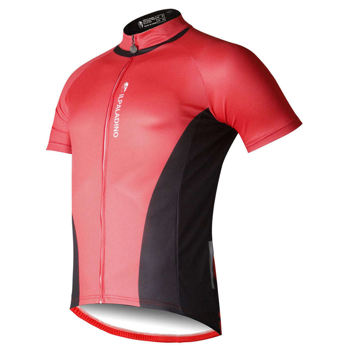Ilpaladino Simple Red&Black Mens Breathable Short-Sleeve Cycling Jersey