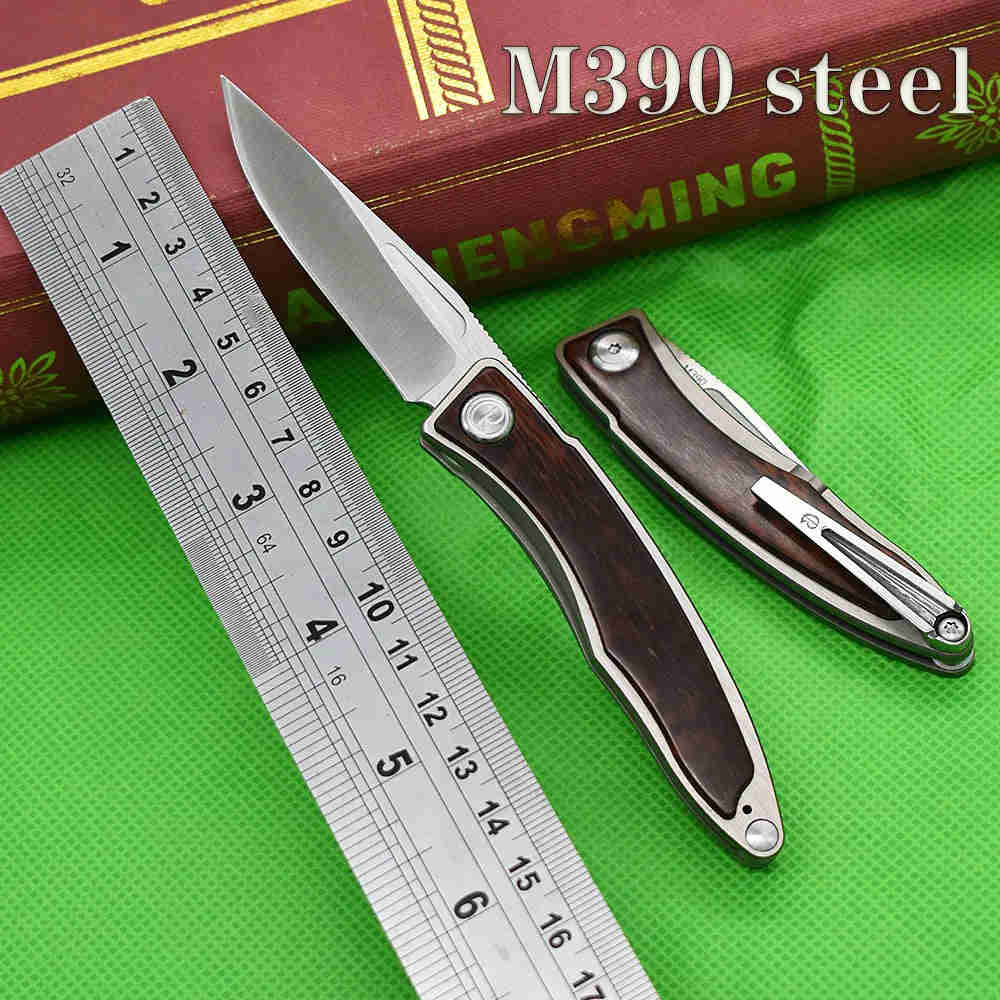 LUOKESIDIY M390 Steel Blade Folding Knife, Compact Outdoor EDC Tool